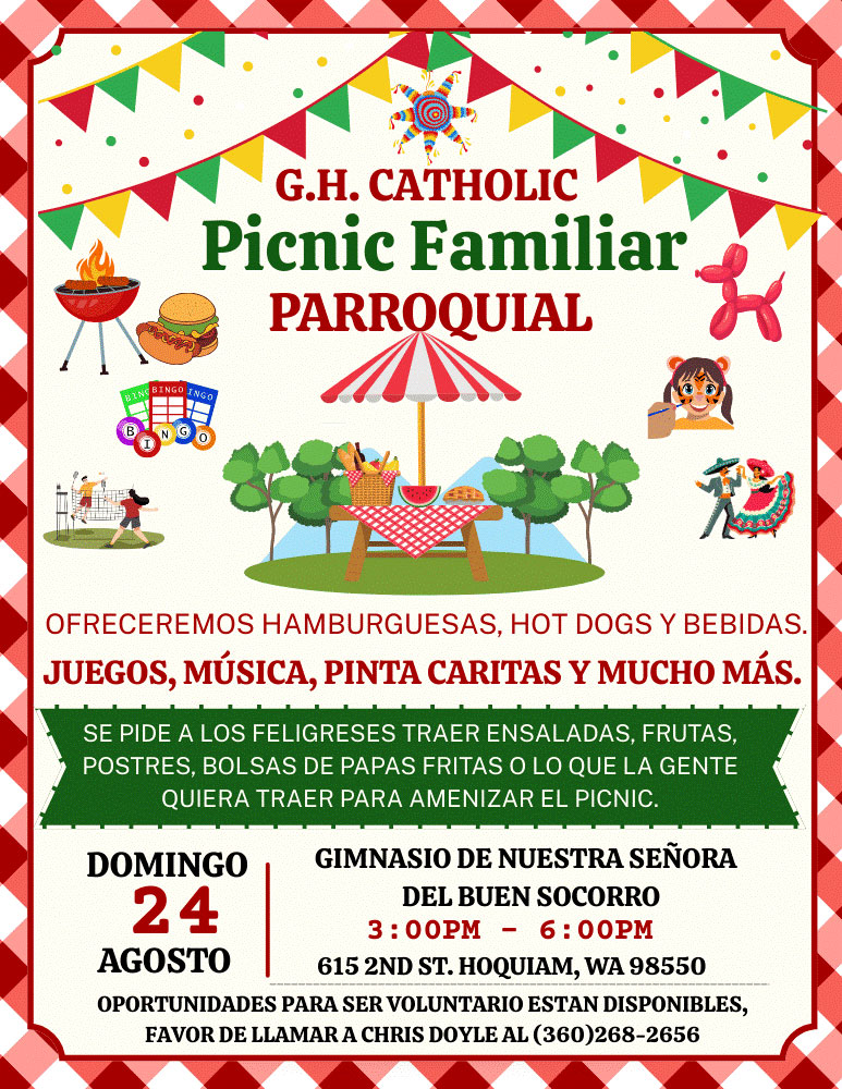 Grays Harbor Catholic - Parish Family Picnic