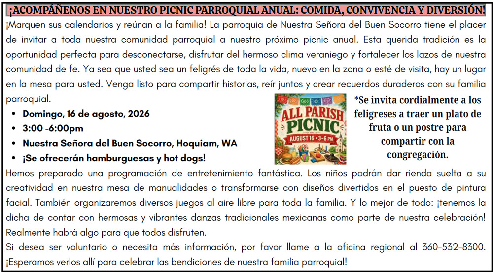 Annual Parish Picnic